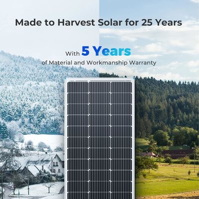 Panel fotovoltaico monocristalino para balcón 100 W 12V OEM