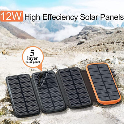 OEM Panel solar portátil de 12V Cargador de energía solar 27000mAh