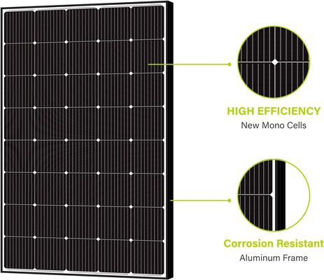 Modulo fotovoltaico de paneles monocristalinos de 15 V de 250 W fuera de red ligero