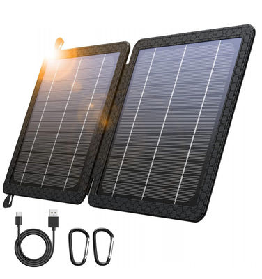 Banco de cargador solar portátil de 10W para acampar 5V 2A a prueba de agua IPX4