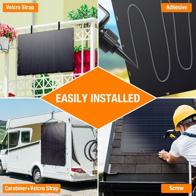 120W 21.7V paneles de células solares flexibles plegables para autocaravanas caravanas camper barcos techos