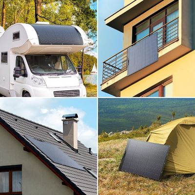 120W 21.7V paneles de células solares flexibles plegables para autocaravanas caravanas camper barcos techos
