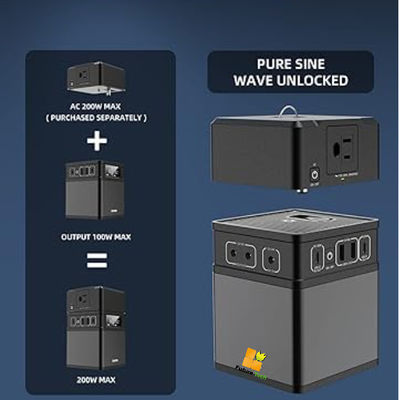 FTB200 AC 200W-14002 paquete de baterías solares de iones de litio para sistemas de energía solar