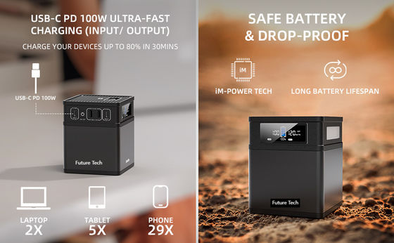 FTB200 AC 200W-14002 paquete de baterías solares de iones de litio para sistemas de energía solar