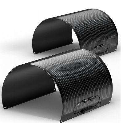 ETFE negro de 100 Watt Panel solar monocristalino flexible Célula solar para yate, camping, RV, 4WD
