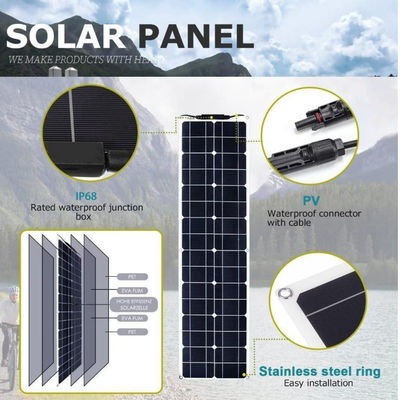 Kit de paneles solares usb monocristalino de 300W para autocaravanas 50A 12-24V
