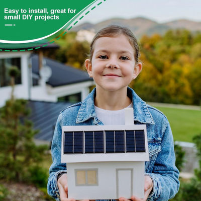 Sistema de células de paneles solares portátiles y flexibles policristalinas de 120 MA para linterna