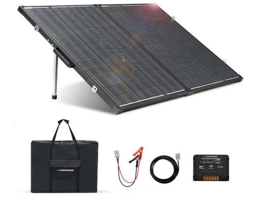 160W Cubierta solar plegable BIPV Paneles solares monocristalinos Ligero