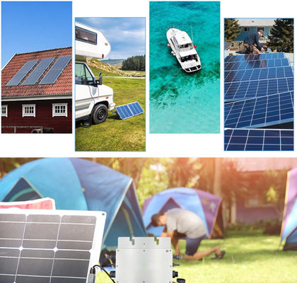 FTB1200 Sistema de generación de energía con microinversor solar fotovoltaico con blanco