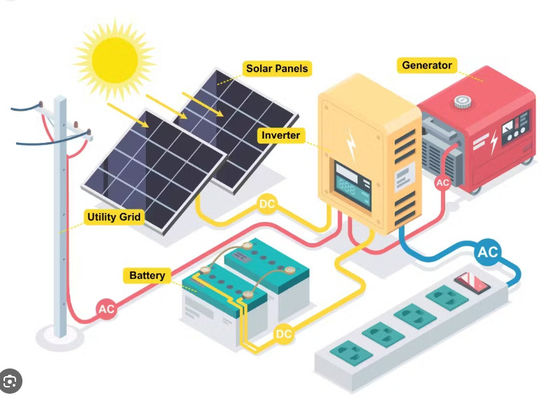 FTB1200 Sistema de generación de energía con microinversor solar fotovoltaico con blanco