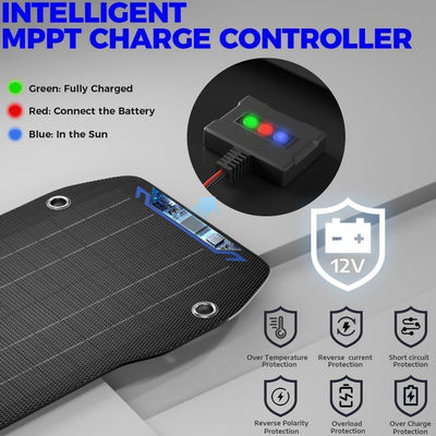 Inodoro 30 Watt Panel Solar Flexible Cargador de batería de automóvil portátil