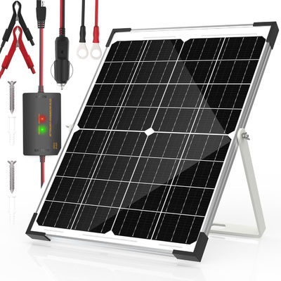 Batería solar de 25W Cargador de cargadores 12V para automóviles y motocicletas