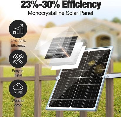 Batería solar de 25W Cargador de cargadores 12V para automóviles y motocicletas