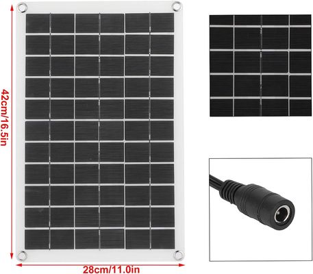Panel solar portátil ligero con célula monocristalina de 100W 12/24V salida USB