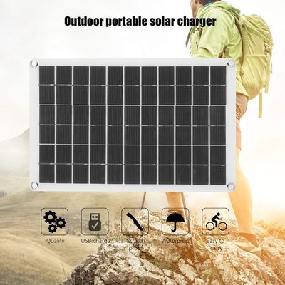 Panel solar portátil ligero con célula monocristalina de 100W 12/24V salida USB