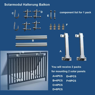Accesorios de paneles solares de inclinación ajustable soportes de montaje de acero inoxidable