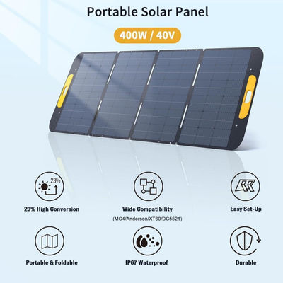 Kit de manta solar portátil de alta eficiencia de 400w para camping RV