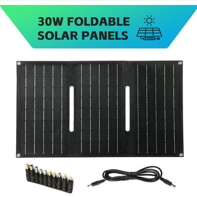 Cargador de batería solar marina plegable de 30w para embarcaciones al aire libre