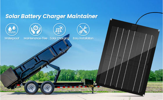 Kit de paneles solares FTBM15 Controller de carga MPPT incorporado Impermeable con negro