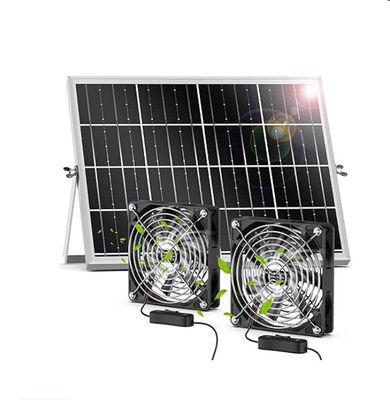 FTBM22 Ventilador solar, Kit de ventilador solar con panel solar de 22 W IP67 a prueba de agua