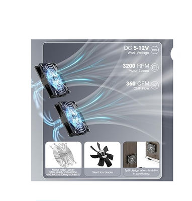 FTBM22 Ventilador solar, Kit de ventilador solar con panel solar de 22 W IP67 a prueba de agua
