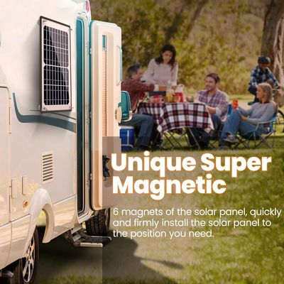 10W 12V cargador de batería solar magnética de goteo mantenedor impermeable para barco