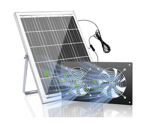 FTB20 Kit de paneles solares al aire libre con ventilador de escape para gallinas IP65 a prueba de agua