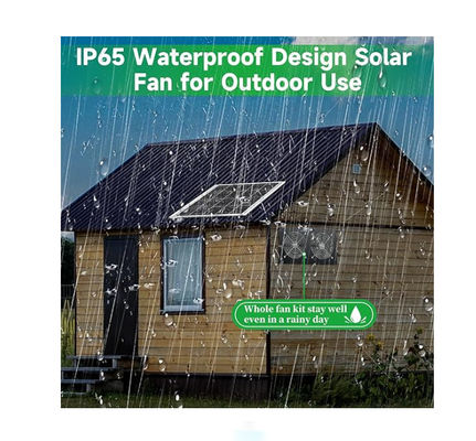FTB20 Kit de paneles solares al aire libre con ventilador de escape para gallinas IP65 a prueba de agua