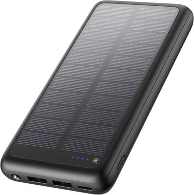 Cargador solar portátil USB C de 27000 mAh para tabletas de teléfonos celulares