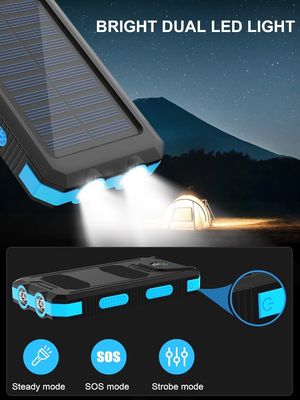 38800mAh Energía solar Usb Banco de energía a prueba de agua para acampar al aire libre