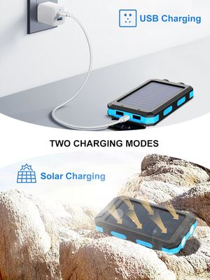 38800mAh Energía solar Usb Banco de energía a prueba de agua para acampar al aire libre