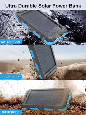 38800mAh Energía solar Usb Banco de energía a prueba de agua para acampar al aire libre