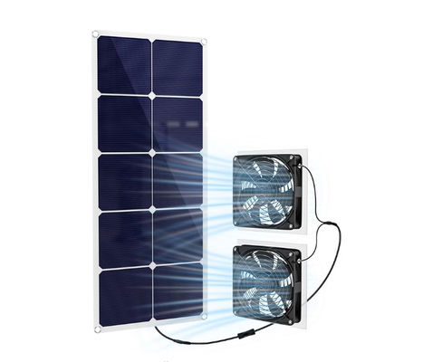 FTBM30 Kit de ventilador de paneles solares, 30W, con energía solar, resistente a la intemperie IP65