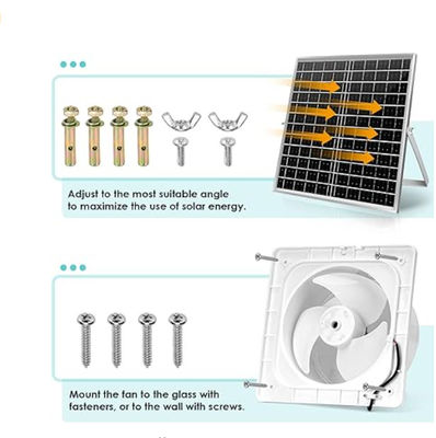 Kit de paneles solares monocristalinos blancos sin cepillo 30W 8&quot;