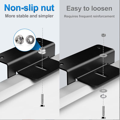 Accesorios de paneles solares ligeros Z montaje de soporte de aluminio anodizado
