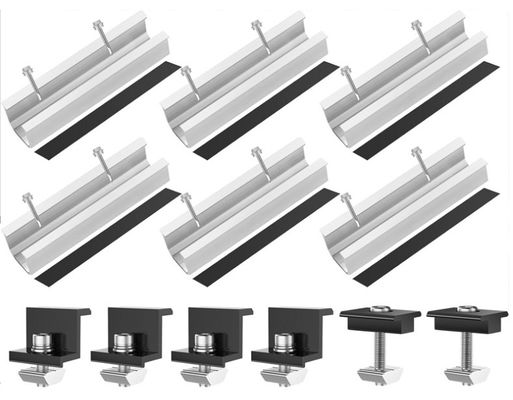 Accesorios de paneles solares de aluminio de peso ligero e impermeable