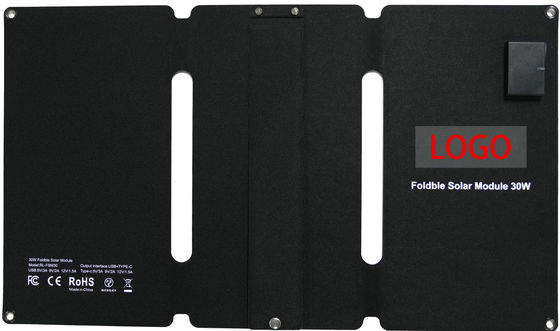 Cargador de paneles solares plegables de 30W personalizado con salida de CC