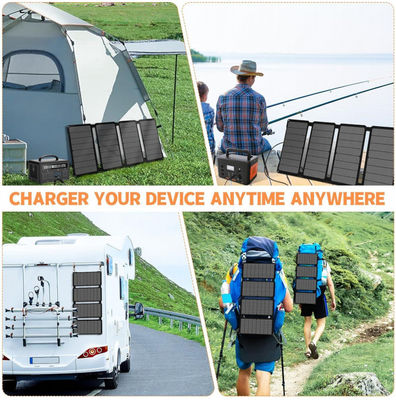 Cubierta solar plegable de alta eficiencia de 40W IP68 a prueba de agua para acampar